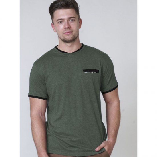 D555 Nelly T-shirt Khaki - T-shirts - Grote Maten T-shirts Heren