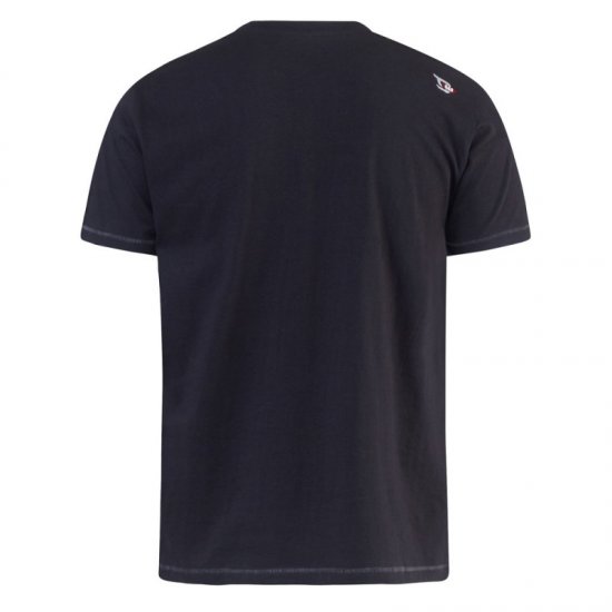 D555 Phillip T-shirt Black - T-shirts - Grote Maten T-shirts Heren