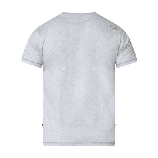 D555 Clive T-shirt Grey - T-shirts - Grote Maten T-shirts Heren