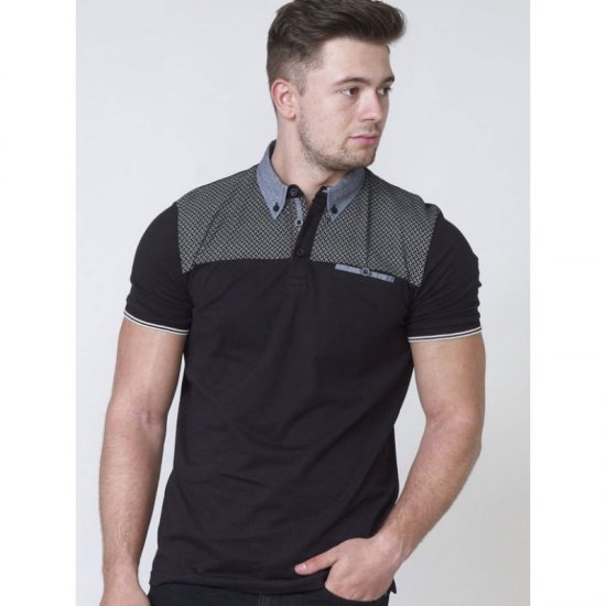 D555 Brent Polo Black - Polo shirts - Grote Maten Poloshirts Heren