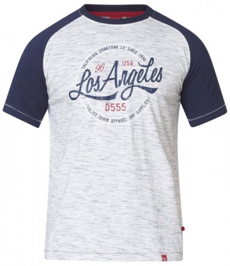 D555 Judson T-shirt Navy - T-shirts - Grote Maten T-shirts Heren
