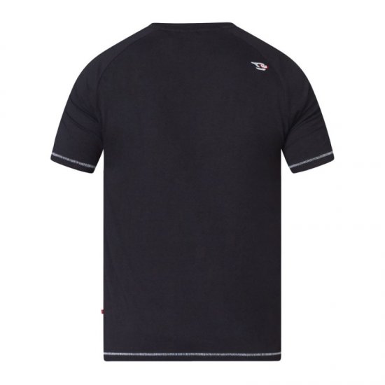 D555 Perry T-shirt Black - T-shirts - Grote Maten T-shirts Heren