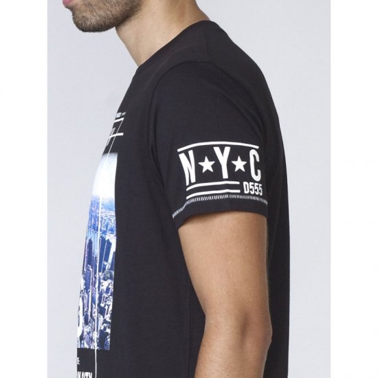 D555 Ethan T-shirt Black - T-shirts - Grote Maten T-shirts Heren