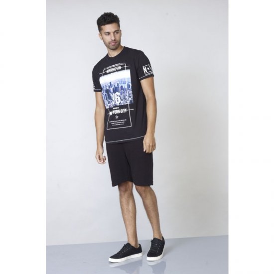D555 Ethan T-shirt Black - T-shirts - Grote Maten T-shirts Heren