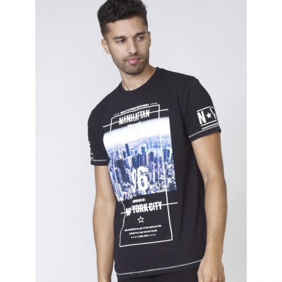D555 Ethan T-shirt Black - T-shirts - Grote Maten T-shirts Heren