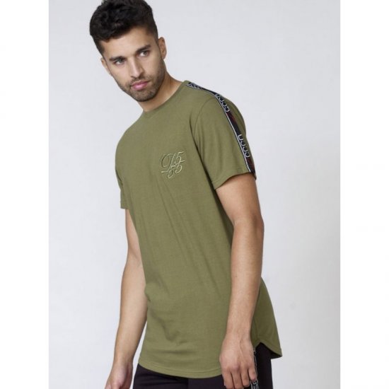 D555 Kambria Couture T-shirt Khaki - T-shirts - Grote Maten T-shirts Heren