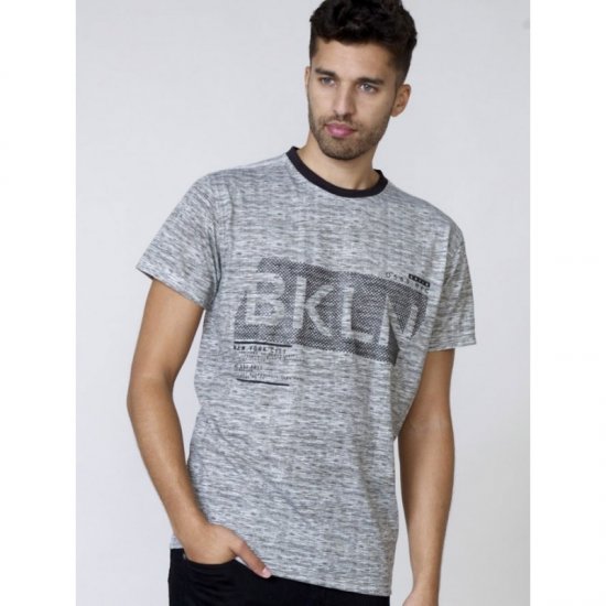 D555 NewYork Brooklyn T-shirt Black - T-shirts - Grote Maten T-shirts Heren