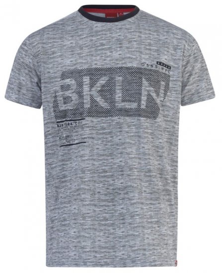 D555 NewYork Brooklyn T-shirt Black - T-shirts - Grote Maten T-shirts Heren