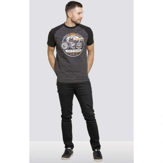 D555 Dallas T-shirt Charcoal - T-shirts - Grote Maten T-shirts Heren