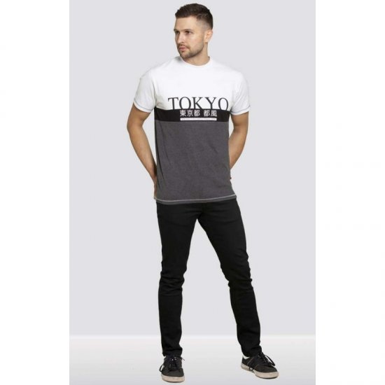 D555 Morris T-shirt Charcoal - T-shirts - Grote Maten T-shirts Heren