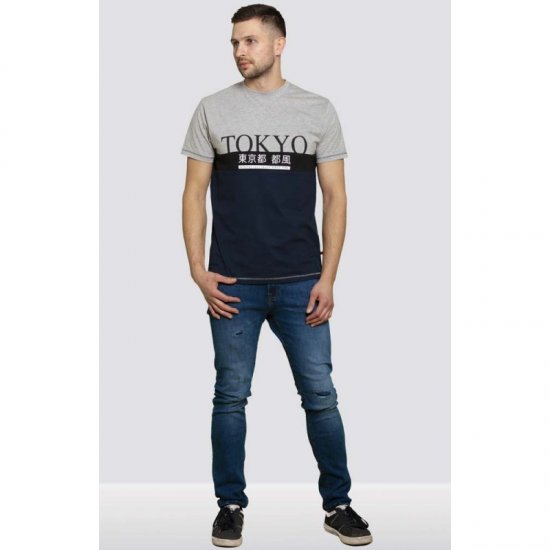 D555 Morris T-shirt Navy - T-shirts - Grote Maten T-shirts Heren