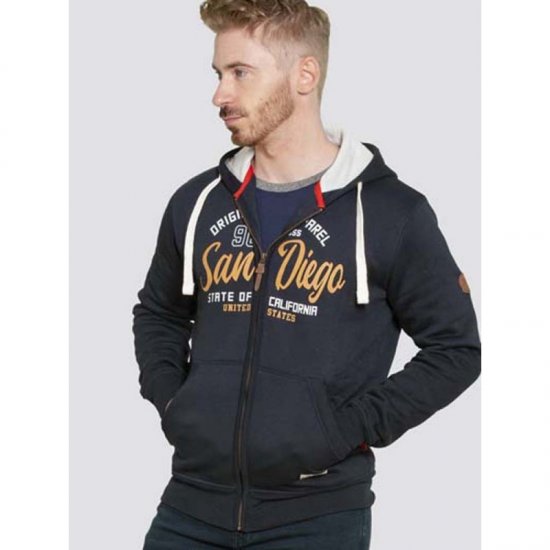 D555 Stockton Hoodie Navy - Sweaters & hoodies - Sweaters & Hoodies Grote Maten Heren