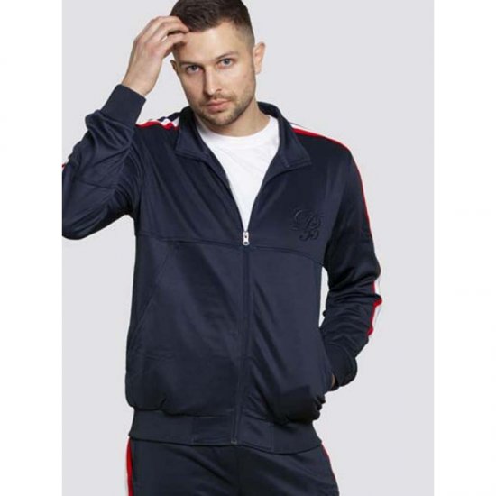 D555 Brookes Couture Zip Up Navy - Sweaters & hoodies - Sweaters & Hoodies Grote Maten Heren