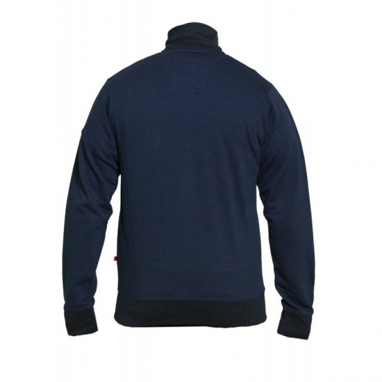 D555 Buxton Full Zip Sweatshirt Navy - Sweaters & hoodies - Sweaters & Hoodies Grote Maten Heren