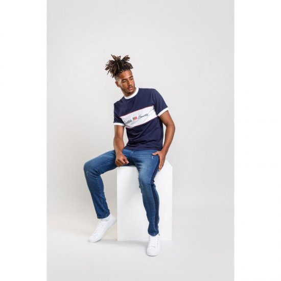 D555 Cullen T-shirt Navy - T-shirts - Grote Maten T-shirts Heren