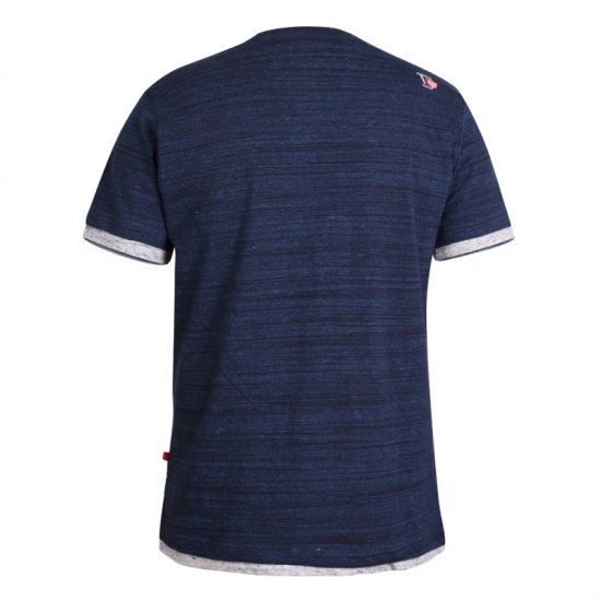 D555 Finn T-shirt Navy - T-shirts - Grote Maten T-shirts Heren