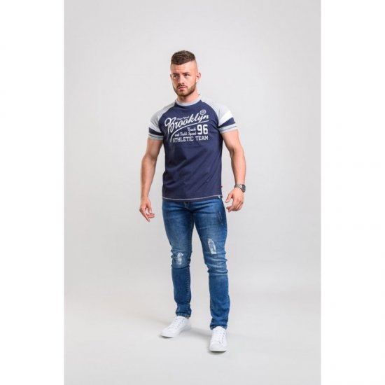 D555 Jones T-shirt Navy - T-shirts - Grote Maten T-shirts Heren