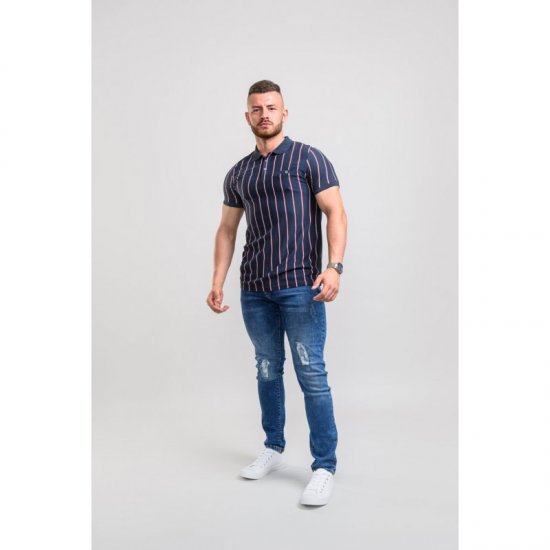 D555 Martel Polo Navy - Polo shirts - Grote Maten Poloshirts Heren