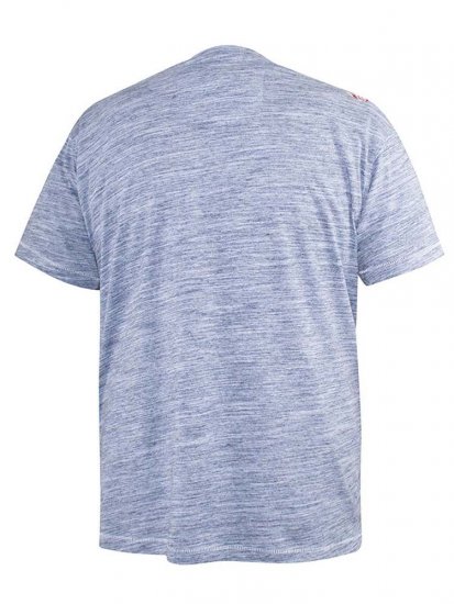 D555 Hobart LA Printed T-Shirt Blue - T-shirts - Grote Maten T-shirts Heren