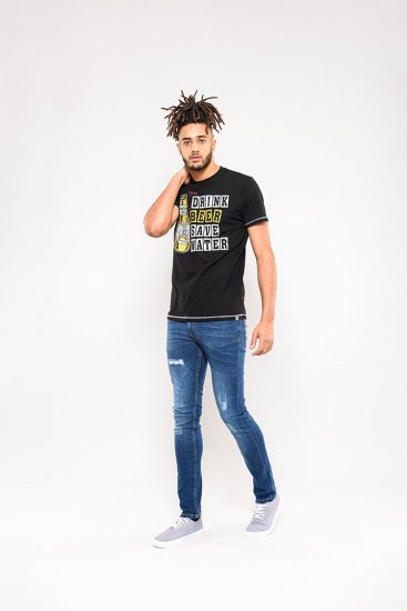 D555 Salford Save Water Drink Beer T-shirt Black - T-shirts - Grote Maten T-shirts Heren