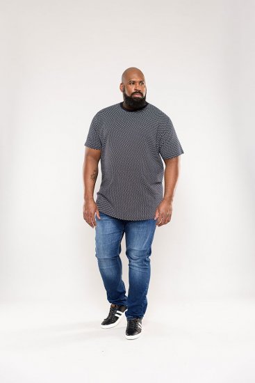 D555 Canton T-shirt Navy - T-shirts - Grote Maten T-shirts Heren
