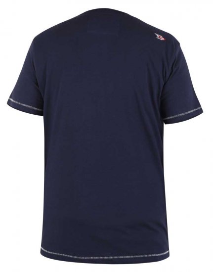 D555 Ashburton Printed T-Shirt - T-shirts - Grote Maten T-shirts Heren