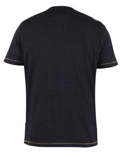 D555 Taunton Neon Printed T-Shirt - T-shirts - Grote Maten T-shirts Heren