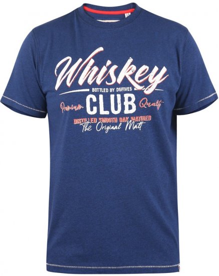 D555 ROSS Printed T-Shirt - T-shirts - Grote Maten T-shirts Heren