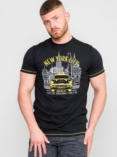 D555 WINGMORE Printed T-Shirt - T-shirts - Grote Maten T-shirts Heren