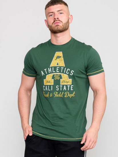 D555 TOVIL Printed T-Shirt - T-shirts - Grote Maten T-shirts Heren