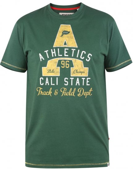 D555 TOVIL Printed T-Shirt - T-shirts - Grote Maten T-shirts Heren