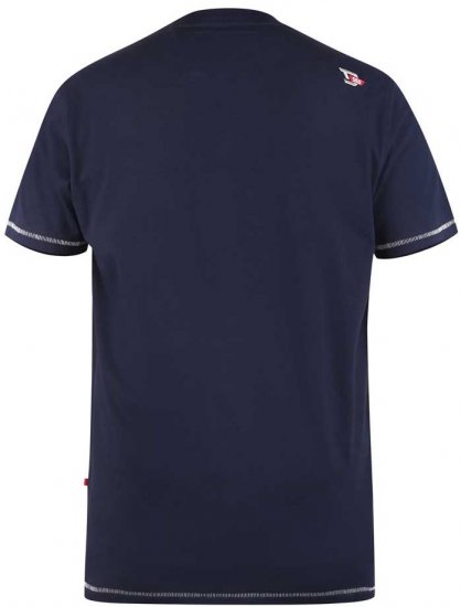 D555 PICKEMHAM Printed T-Shirt - T-shirts - Grote Maten T-shirts Heren