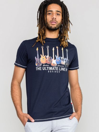 D555 PICKEMHAM Printed T-Shirt - T-shirts - Grote Maten T-shirts Heren