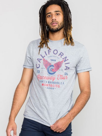 D555 BARTON Printed T-Shirt - T-shirts - Grote Maten T-shirts Heren