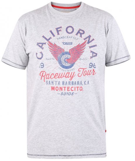 D555 BARTON Printed T-Shirt - T-shirts - Grote Maten T-shirts Heren