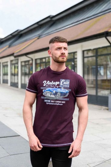 D555 BUCKHURST Vintage Cars T-Shirt - T-shirts - Grote Maten T-shirts Heren