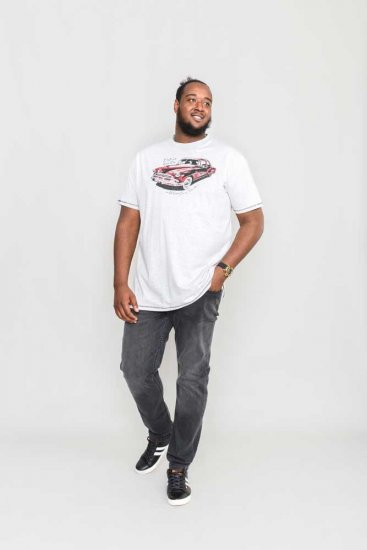 D555 LOUGHTON Old School Car T-Shirt - T-shirts - Grote Maten T-shirts Heren