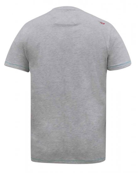 D555 Trafford Bike Photo Printed T-Shirt White - T-shirts - Grote Maten T-shirts Heren