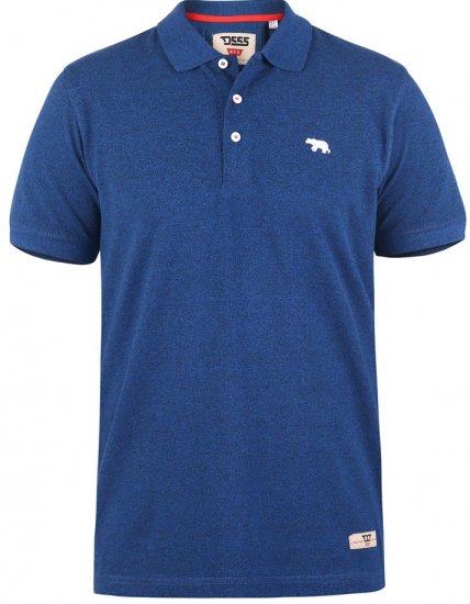 D555 WINCHESTER Blue Polo Shirt - Polo shirts - Grote Maten Poloshirts Heren