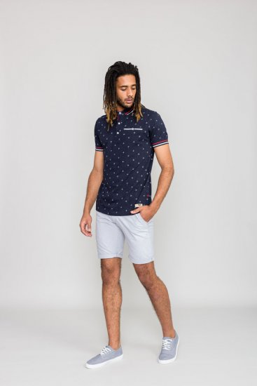D555 SWINDON Print Polo Shirt - Polo shirts - Grote Maten Poloshirts Heren