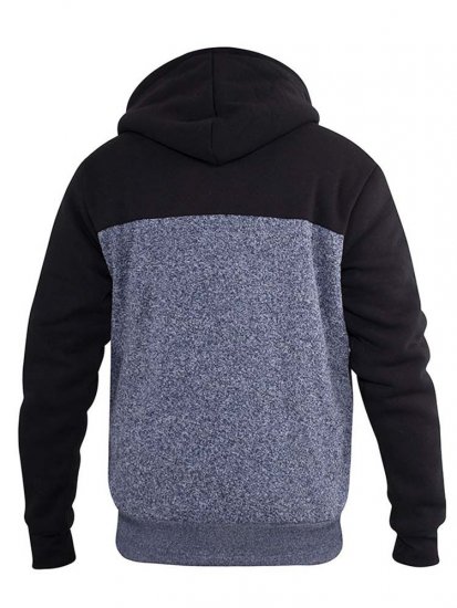 D555 Allen Zip Through Hoody With Sherpa Lining - Sweaters & hoodies - Sweaters & Hoodies Grote Maten Heren