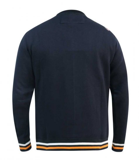 D555 Marlow Printed Crew Neck Sweatshirt Navy - Sweaters & hoodies - Sweaters & Hoodies Grote Maten Heren