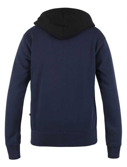 D555 Silverton Contrast Panneled Hoodie Navy - Sweaters & hoodies - Sweaters & Hoodies Grote Maten Heren