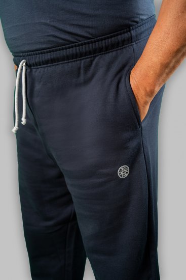 20 Nodi Ponente Long Leg Sports Pants in Combed Fleece Cotton Navy - Joggingbroeken & shorts - Joggingbroeken & Shorts Heren Grote Maten