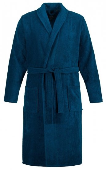 JP1880 Bathrobe Terry Navy - Badjassen/handdoeken - Heren badjassen in grote maten