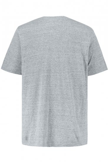 JP1880 702415 T-shirt met V-hals Grijs gemêleerd - T-shirts - Grote Maten T-shirts Heren