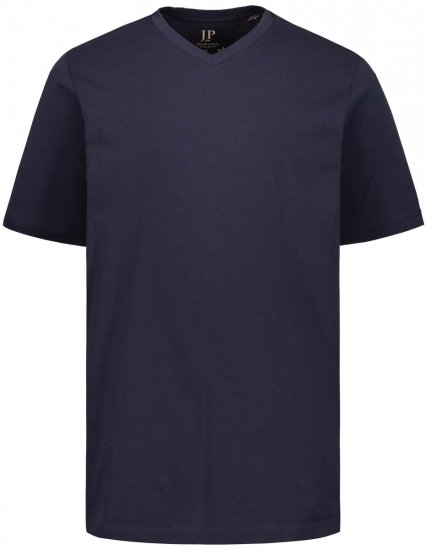 JP1880 702415 T-shirt met V-hals Donkerblauw - T-shirts - Grote Maten T-shirts Heren