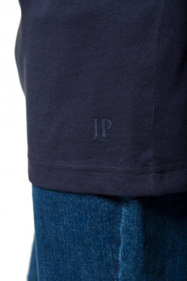 JP1880 702415 T-shirt met V-hals Donkerblauw - T-shirts - Grote Maten T-shirts Heren
