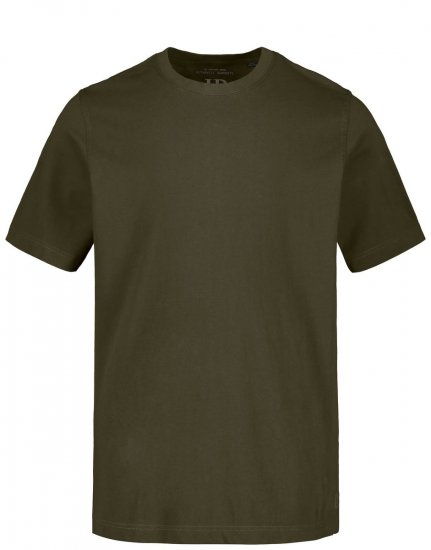 JP1880 702558 T-shirt met ronde hals Donkerolijf - T-shirts - Grote Maten T-shirts Heren