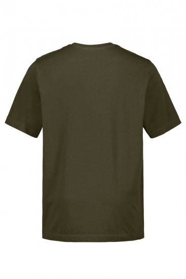JP1880 702558 T-shirt met ronde hals Donkerolijf - T-shirts - Grote Maten T-shirts Heren
